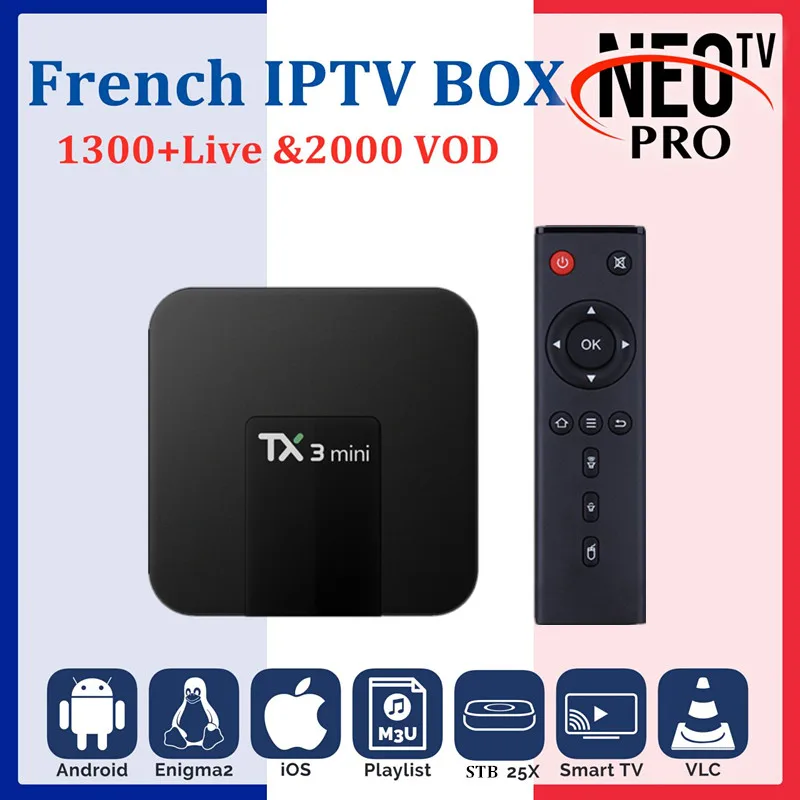 

Android Tv box Tx3 mini android 7.1+NEO iptv subscription for iptv France Belgium Arabic iptv Europe m3u smart tv set top box