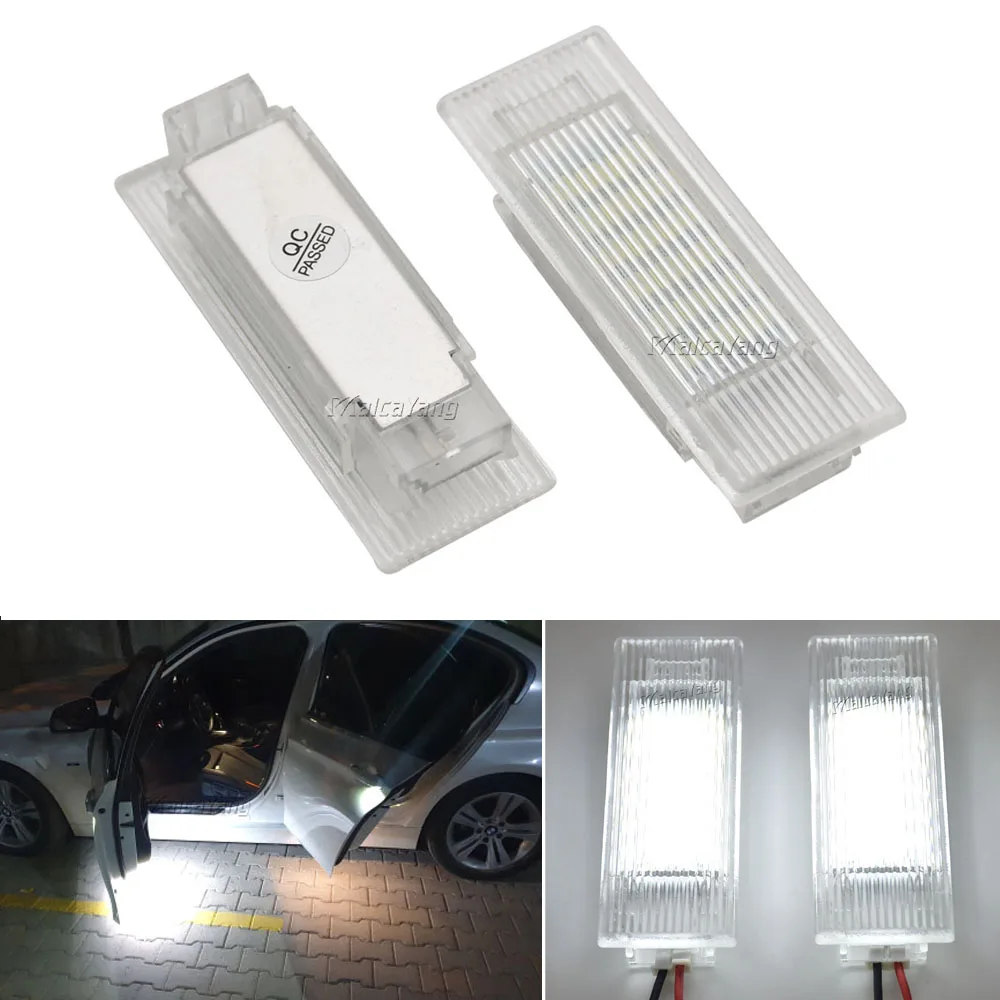 2pcs Led Door Courtesy Footwell Light Luggage Trunk Glove Box Lamp For