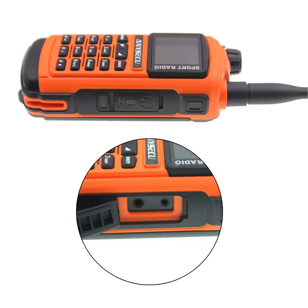 Функция программы Bluetooth опционально Anysecu AC-580, профессиональное Спортивное радио, двухдиапазонное радио 144/430mhz 5W walkie talkie