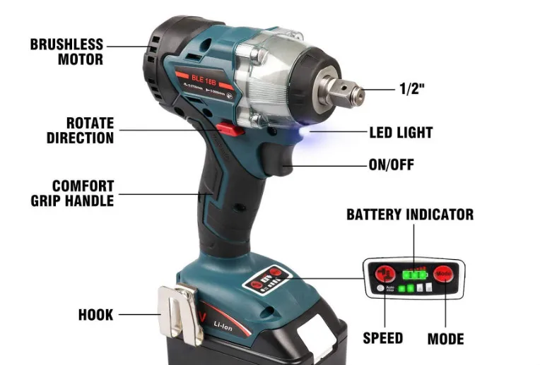 Для Makita 18V гидравлический динамометрический ключ отвёртки без 18v ионно-литиевая Батарея Makita
