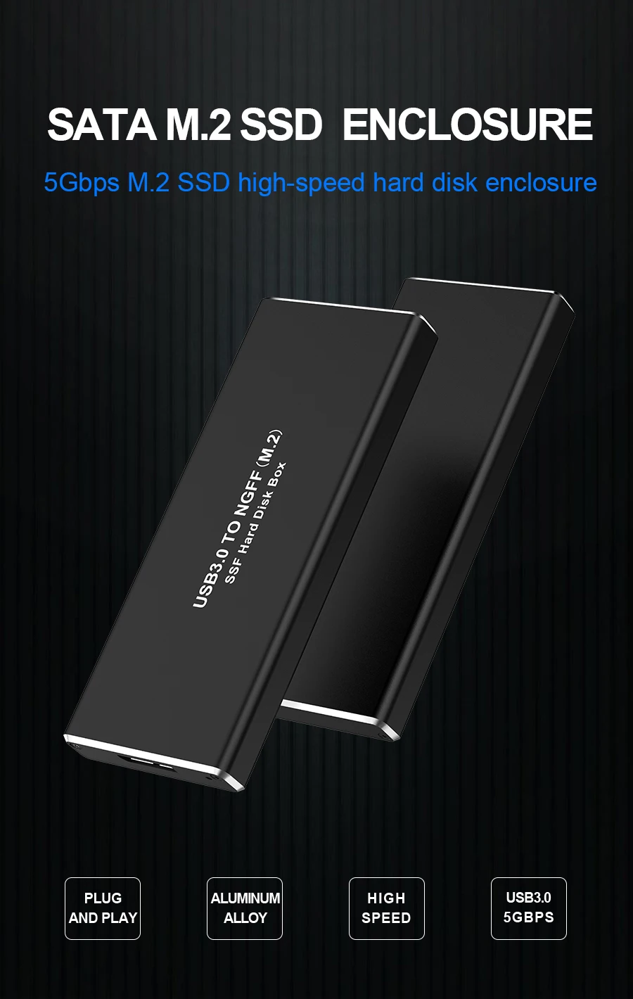 Rocketek M2 SSD чехол 5GPS M.2 для usb type C корпус 3,0 адаптер для PCIE NGFF SATA M/B ключевой диск коробка M.2 SSD чехол