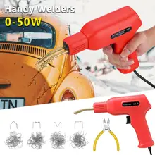 50W Handy Plastics Welders Anti-rust Staple PVC Repairing Machine Bumper Repairing Welding Machine Staplers Machine Garage Tool