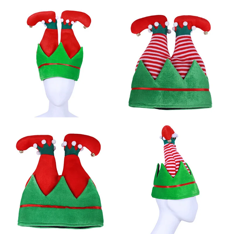 1 Pcs Christmas Hat Children Adult Hat Spring Hat Funny Party Christmas Tree Costume Christmas Elf Inverted Cap Christmas Hat