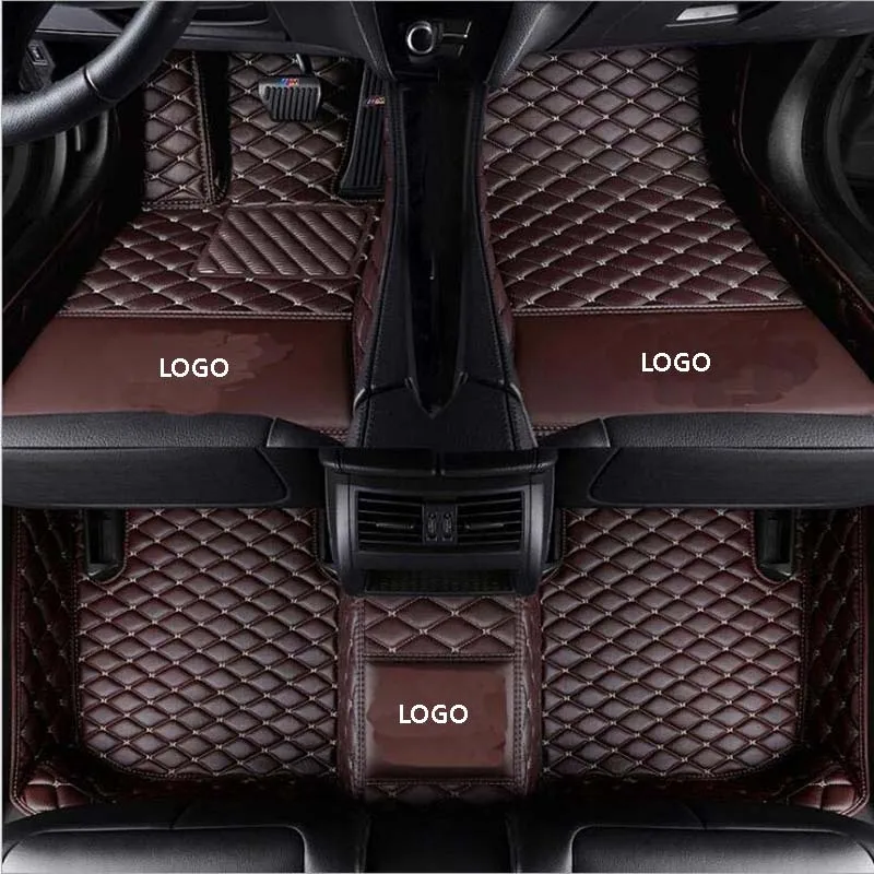 Auto Fußmatten Für Peugeot 207 CC 2007 ~ 2014 Durable Anti Schmutzig Pad  Luxus Leder Matte