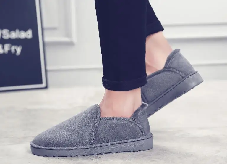 Snow boots men's winter Martin boots tide shoes thickening plus velvet warm cotton shoes a pedal bread shoes