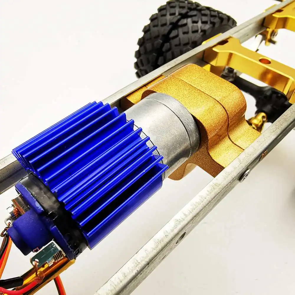 Gold Black and Silv er 1/10 Upgraded Metal RC Car Chassis Unassembled Kit for Off-Road Truck Vehicles DIY Parts
