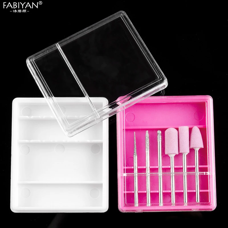 Акриловый держатель для дизайна ногтей 6 элементов чехол хранения пустой