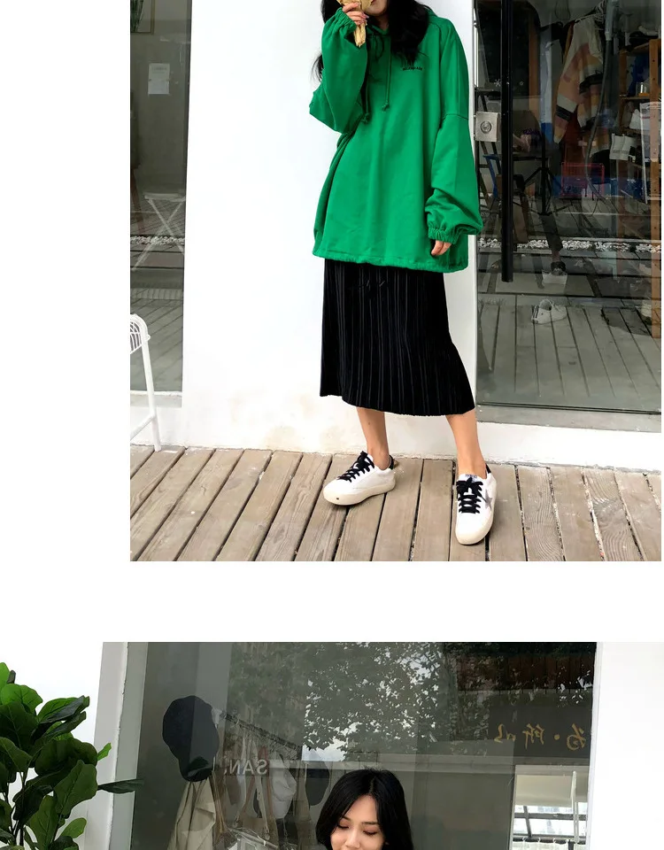 Осень Зима Мода Harajuku пуловер толстые свободные женские толстовки свитшоты Женские повседневные худи и толстовки для женщин P079