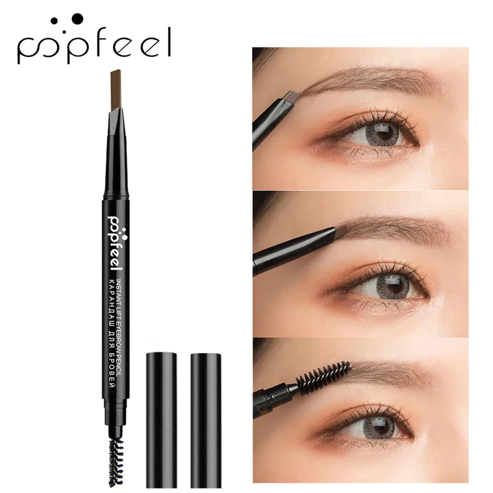 

Popfeel Eyebrow Pencil Double-end Automatic Waterproof Long Lasting Eyebrow Pencils Eye Brow Pen