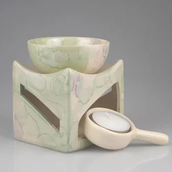 

Square Ceramic Waterfall Back Flow Incense Burner Aroma Diffuser Vaporizer Spiritual Candles Decoracion Buda Decoration EC50XL