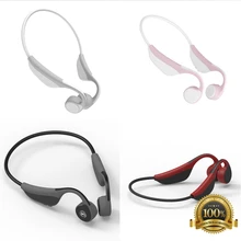 Тренд Bluetooth 5,0 костной проводимости стерео гарнитура спортивные безушные громкой связи черный/розовый/красный/белый