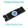 M2 Heatsink Aluminum Radiator Extruded Heatsink for PCIe NVMe NGFF 2280 SSD Heat Dissipation Cooling Cooler Silicone Thermal Pad ► Photo 1/6