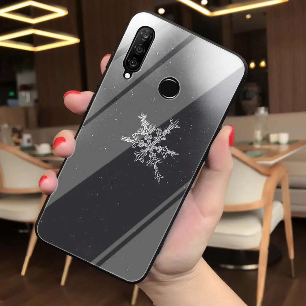 Lavaza Пейзаж Зима свет снег закаленное стекло мягкий чехол для Huawei Honor 8x9 P Smart mate 20 P10 P20 P30 Lite Pro Чехол - Цвет: TG9