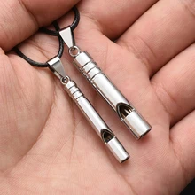 Referee Sport Whistle Emergency Metal Whistle Portable Pendant Necklace Keyring Whistle For Outdoor Survival Emergency