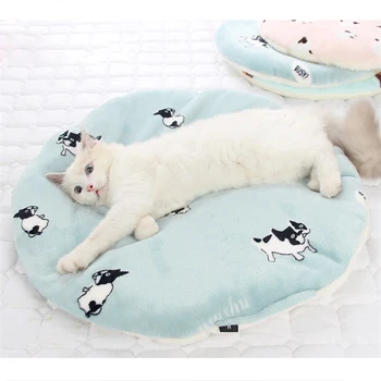 

Pet Mat Dog Bed Spring Autumn Cat Soft Bed Washable Sleeping Dog Nest Big Size Round Bed for Pet 2020 Pet Supplies