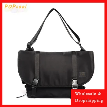 

Qiuyi 2020 new hip hop fashion postman bag shoulder bag crossbody bag waterproof men's bag cycling motorcycle bag