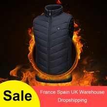 Новинка, мужской и женский жилет с электрическим подогревом, теплый жилет с USB, теплая зимняя куртка с перьями, охотничья куртка, Прямая поставка