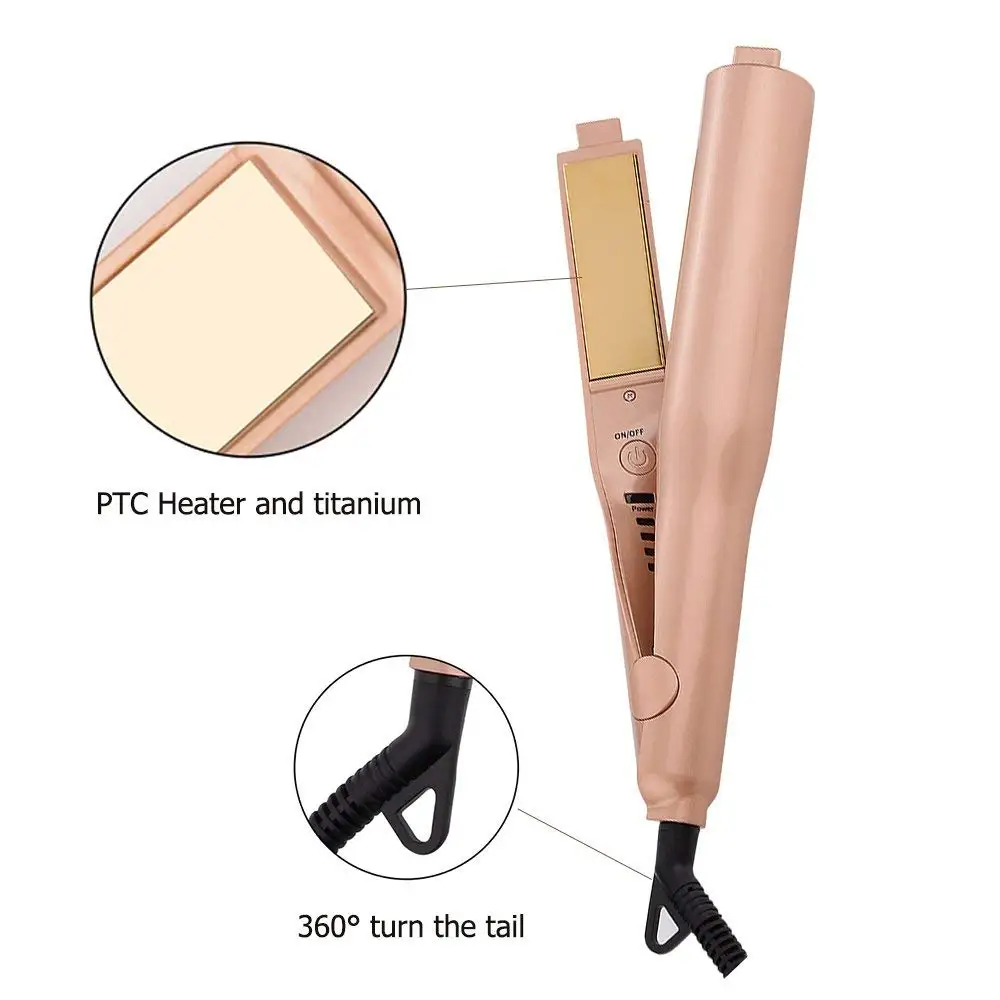 2 in1 Hair Curler Straightener Ceramic Curling Straightening Hair
