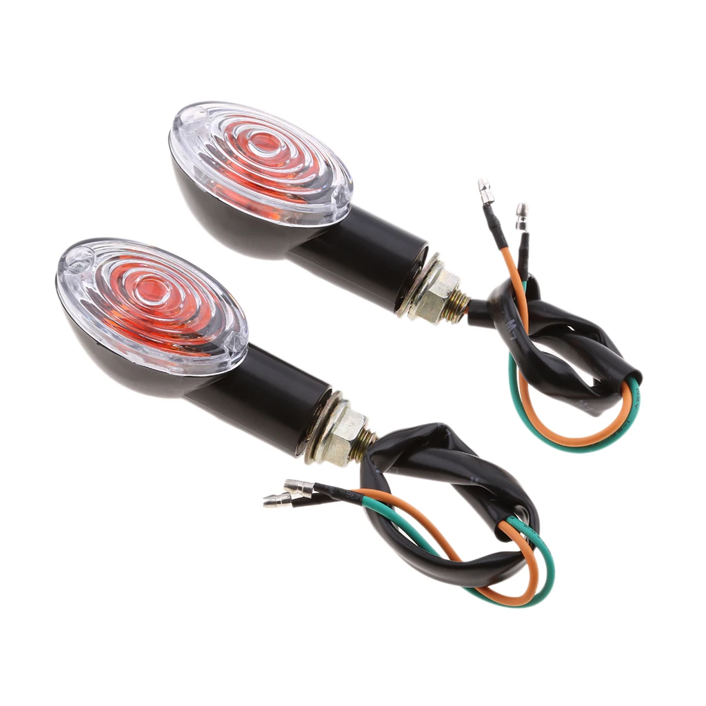 2pcs Universal Motorcycle LED Turn Signal Indicators Light Amber Blinker Led Motorbike Universal Fits for Yamaha for Honda 
