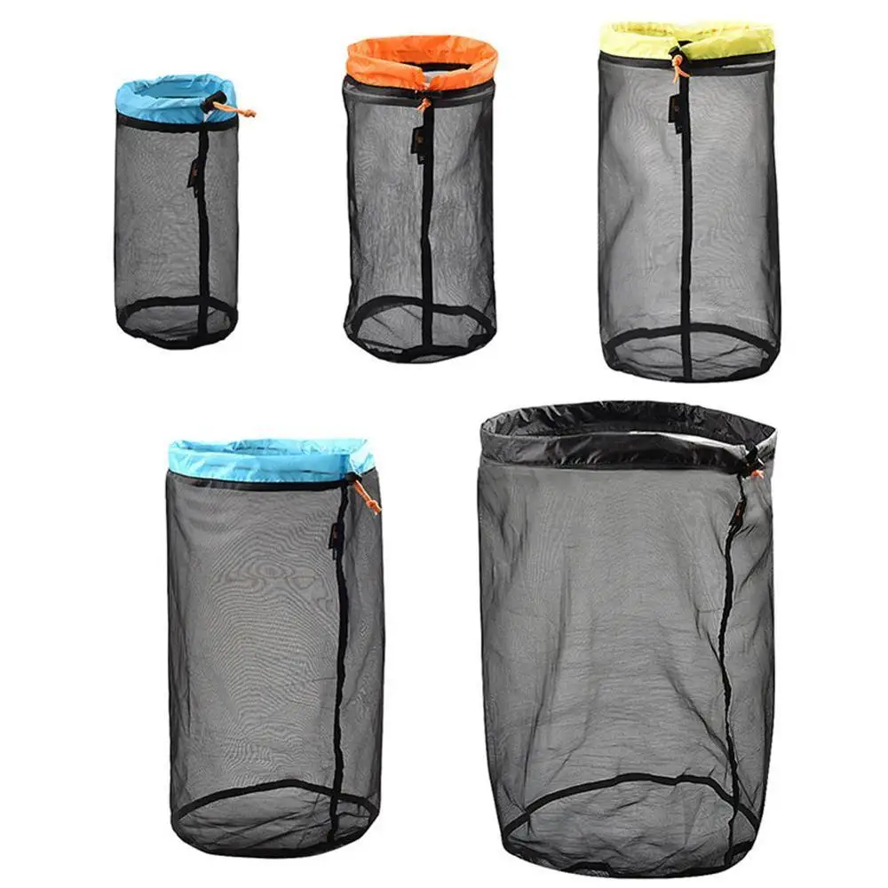 Sleeping Bag Compression Foldable Nylon Mesh Storage For Outdoor Bag On L2G8