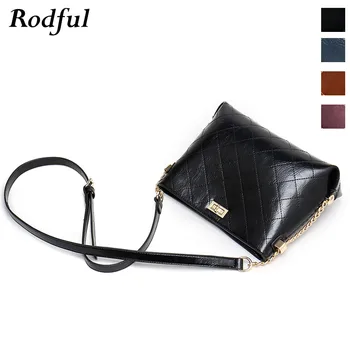 

Fashion retro shoulder messenger bag women's small leather black vintage plaid bucket bag female crossbody bags for women 2020