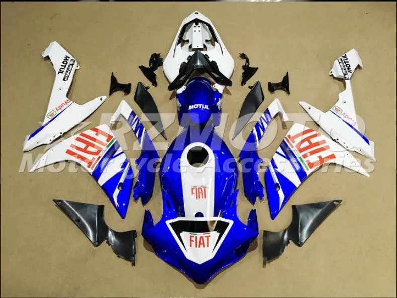 4 подарки ABS литья под давлением Мотоцикл Обтекатели подходит для Yamaha YZF-1000-R1 2007 2008 07 08 обтекатель кузова набор белый синий