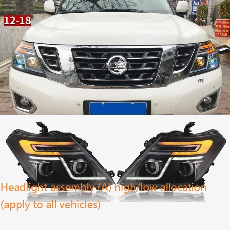 Автомобильный Стайлинг 2010- фара для NISSAN Patrol Royale для Nissan Patrol Y62 светодиодный ксеноновый объектив СВЕТОДИОДНЫЙ Свет автомобиля