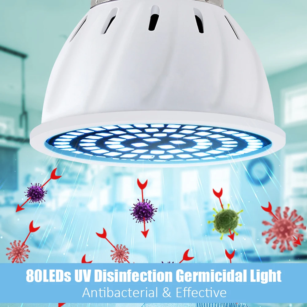 Germicidal Light UV LED Bulb 6W 9W 12W E27 Desinfection Lamp LED MR16 UV Sterilizer Light GU10 Ultraviolet Bactericidal Lamp uv disinfection lamp uv sterilization lamp