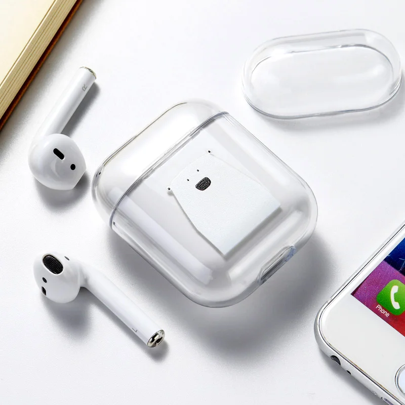 Для Airpods чехол милый мультфильм Кот динозавр жесткий беспроводной Bluetooth наушники чехол для Apple Airpods 2 1 защитный чехол коробка - Цвет: 081