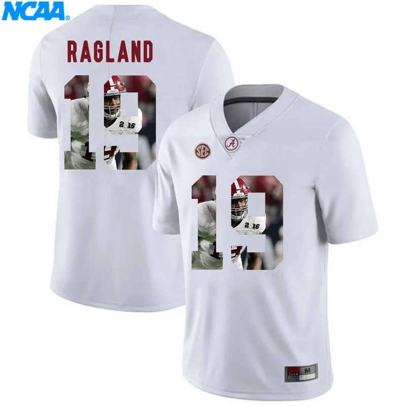 Новое поступление высокое качество Alabama Reggie Ragland#19 Reuben Foster#10 футболка колледжа ограниченная Спортивная футболка S-XXXL