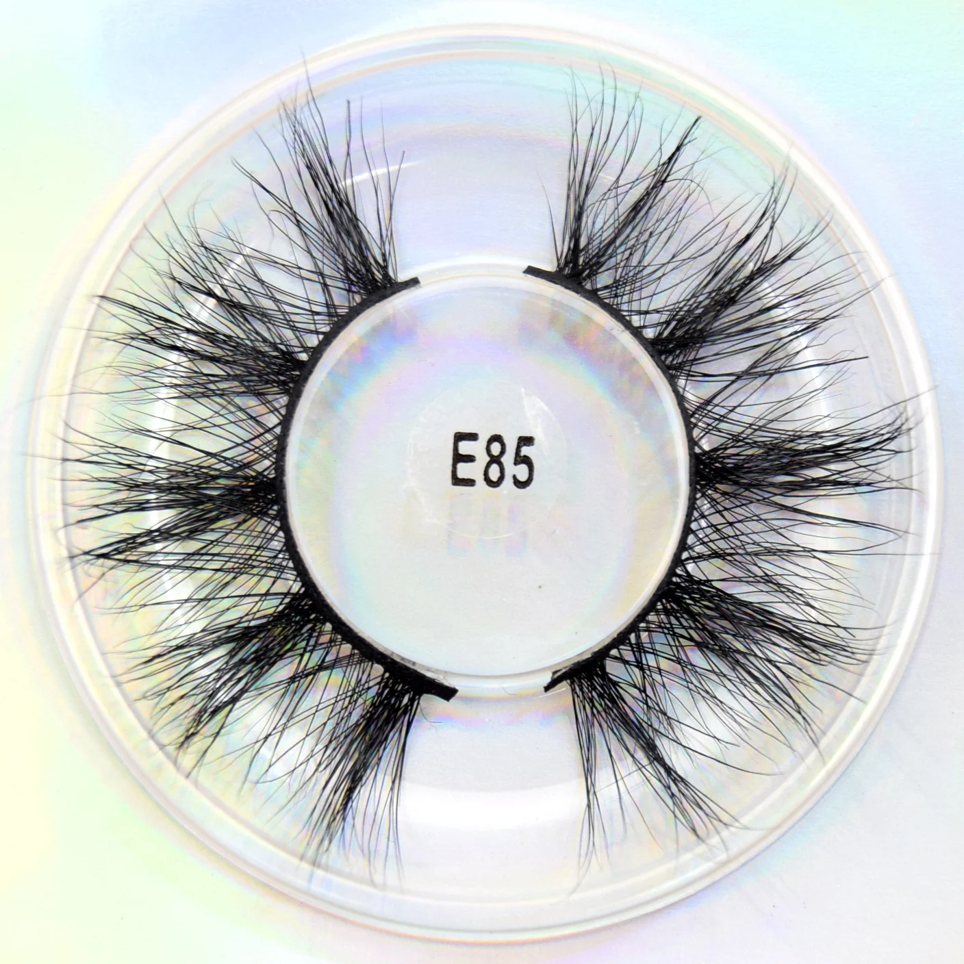 visofree 3d mink lashes natural 25mm lashes for beauty makeup false eyelashes Full Strip lash extension supplies E59 - Цвет: E85 Round