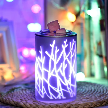 

Aroma Lamp Intelligent Timer Switch Straight White Branches Incense Burners Timed Essential Oil Night Light Lamp Wax Melt Tart