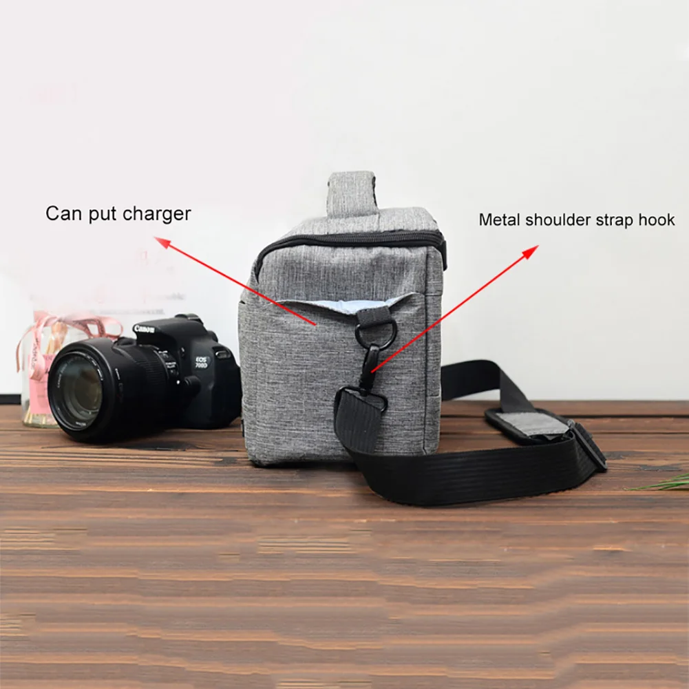 Модная водонепроницаемая сумка через плечо сумка для хранения DSLR камеры чехол на молнии