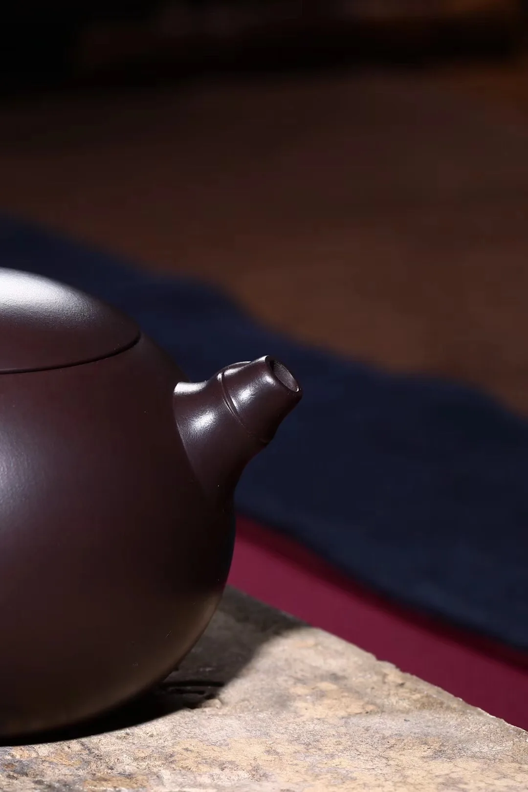 Yixing Masters Entirely Handmade Bamboo Joint Xi Shi Bamboo Wu Min 100 Mesh Old Purple Clay Teapot Tea Set Customizable Wholesal
