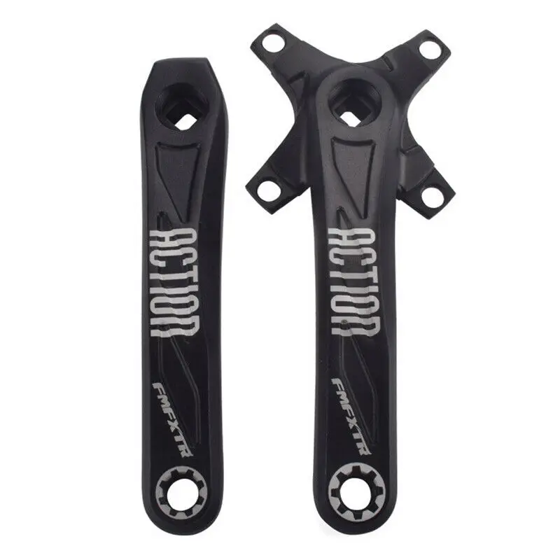 Crank-Black MTB велосипедная система 26T 38T Chainring 64/104BCD 170 мм Crank 4 шт. 8,5 мм болты стальные горные велосипеды запчасти дорожных велосипедов аксессуары - Цвет: Crank-Black