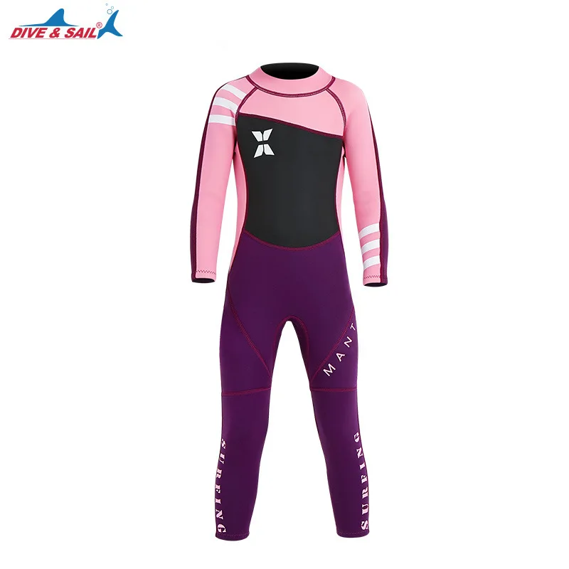Combinaison Néoprène 2mm NATYFLY Pour Enfants - Manches Longues - Protection Thermique Et UV