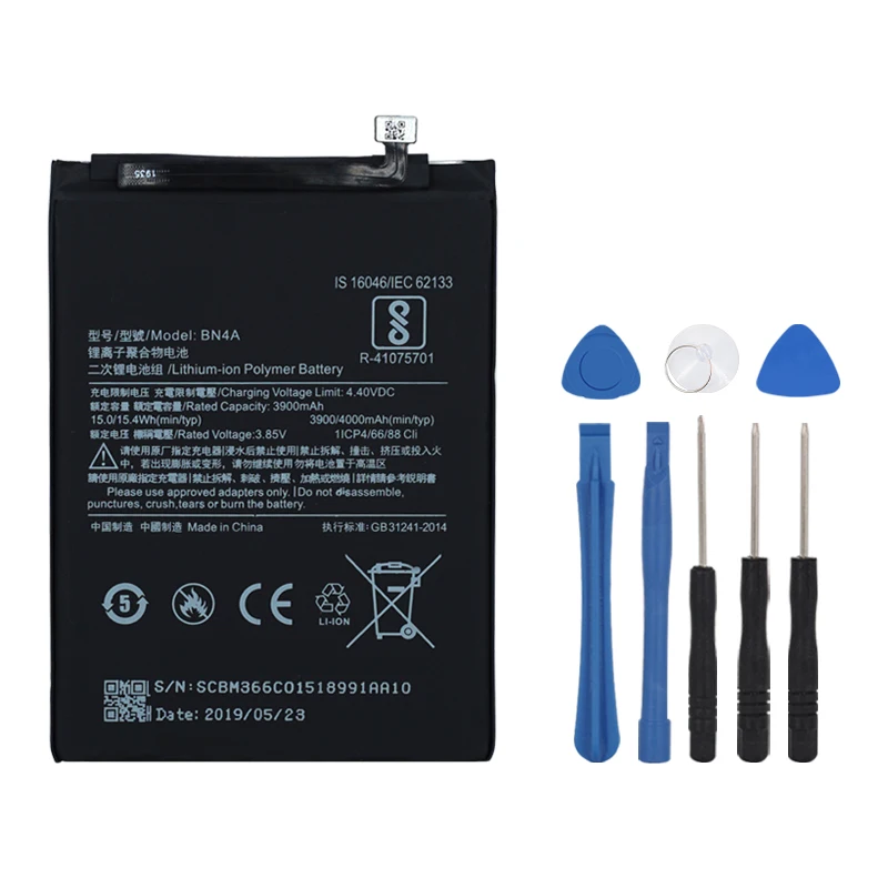 OHD Original High Capacity Battery BN4A For Xiaomi Redmi Note7 Note 7 Pro M1901F7C Genuine Phone 4000mAh + Free Tools | Мобильные