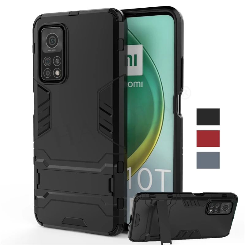Для Xiaomi Mi 10T Pro чехол противоударный бампер Робот Держатель повышенной прочности