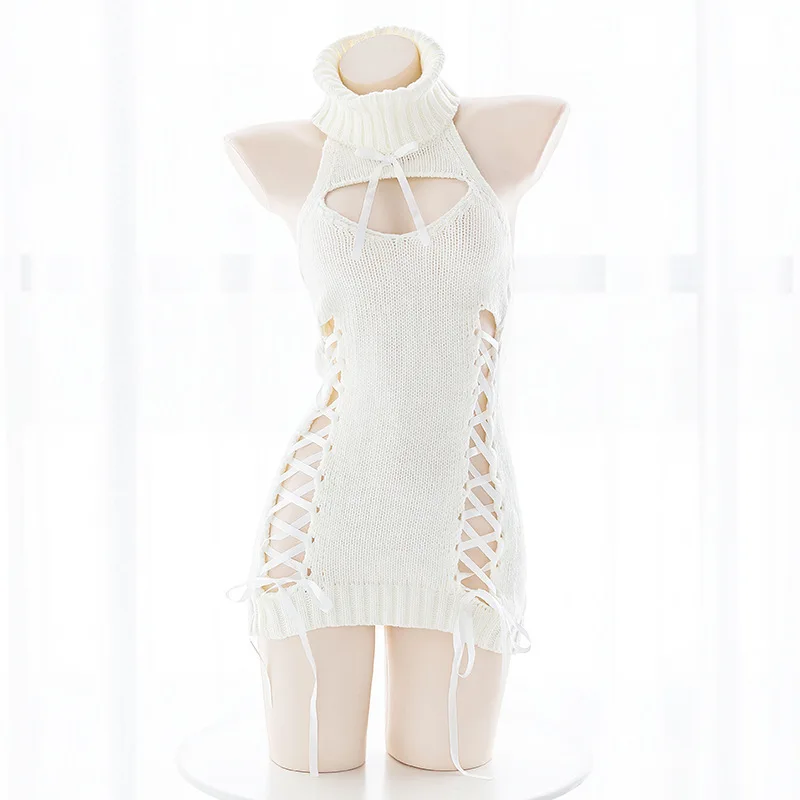 Sexy Sweater Lingerie Erotic For Women Slutty Clothes Lace Dress Girl Cosplay Mini Skirt Babydolls | Тематическая одежда и
