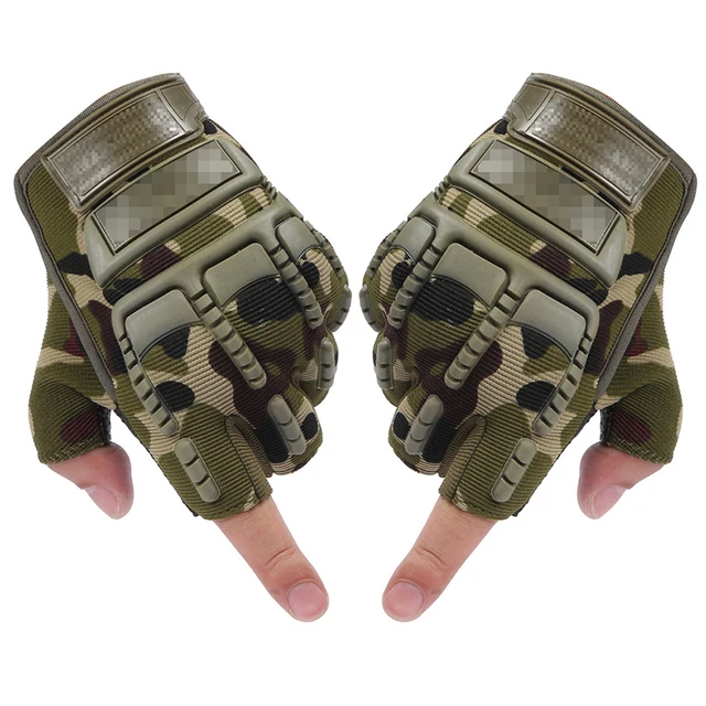 US $3.02 Men Military Tactical Gloves Half Finger Antislip Gloves Indoor Dumbbell Training Mittens Outdoor 
