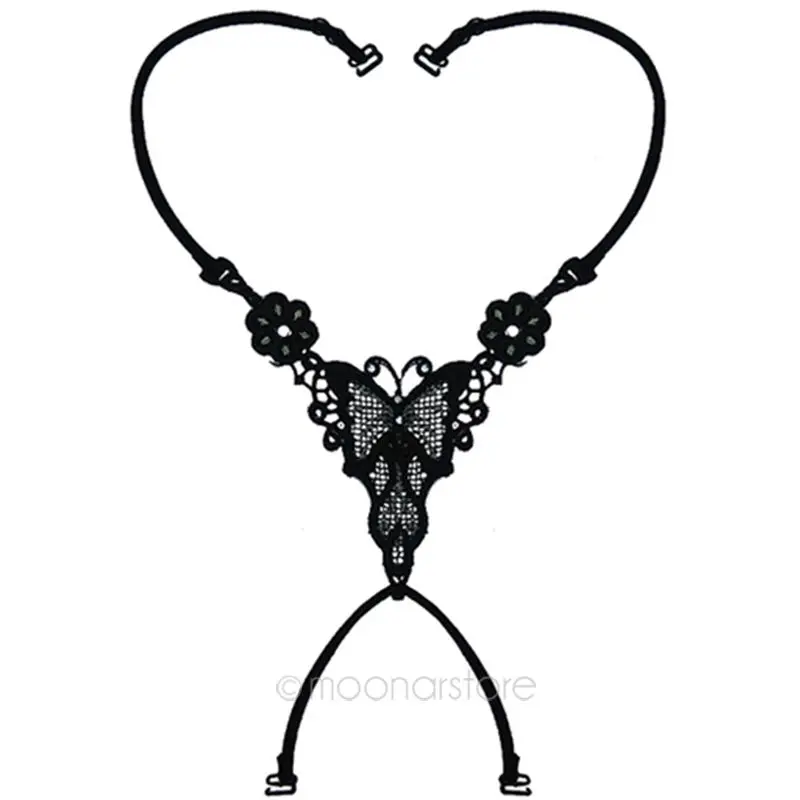 Белый/черный сексуальный кружевной бюстгальтер с бабочками и цветами, с перекрещивающимися на спине ремешками для девушек, новое нижнее белье, аксессуары для бюстгальтеров#0601