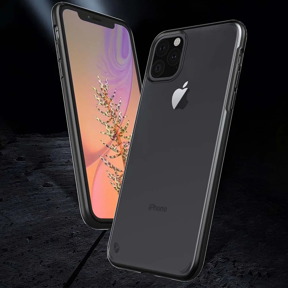 Frosted Matte Hard PC Case for iPhone 11 Pro Max Shockproof Soft TPU Frame Anti-fingerprint Full Back Cover Capa X XS MAX XR |