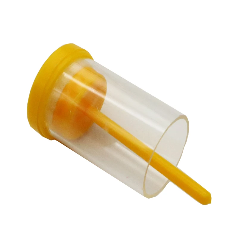 

1PCS Beekeeping Queen King Bee Marking Rearing Marker Label Marker Yellow Plastic Bottle Insect Bees Farm Identification Tools
