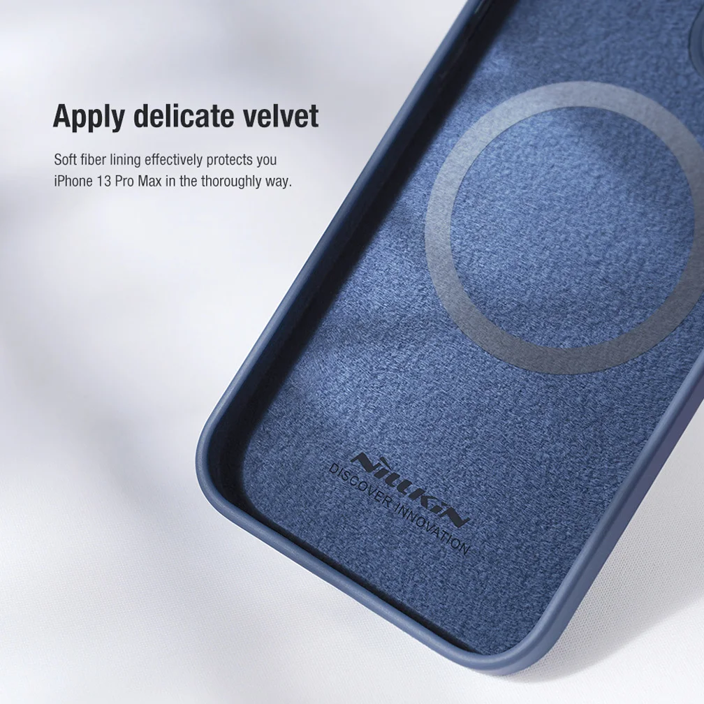 For iPhone 13 13 Pro Case NILLKIN CamShield Silky Magnetic Silicone Slide Camera Protection Cover For iPhone 13 Pro Max Case