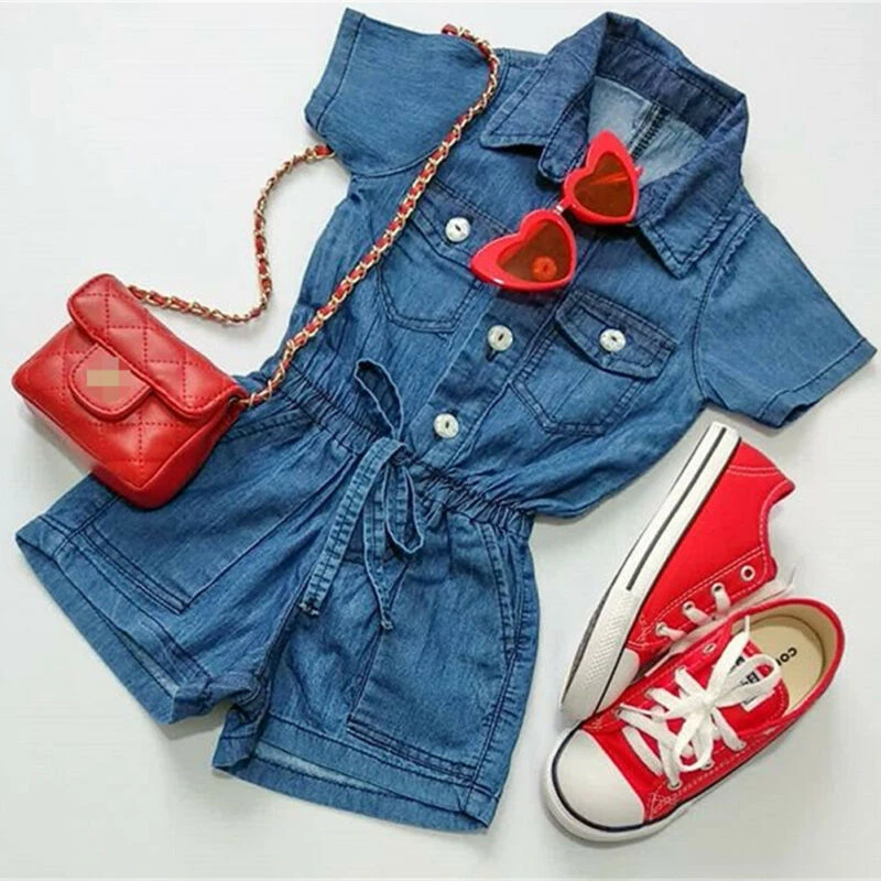 denim romper playsuit