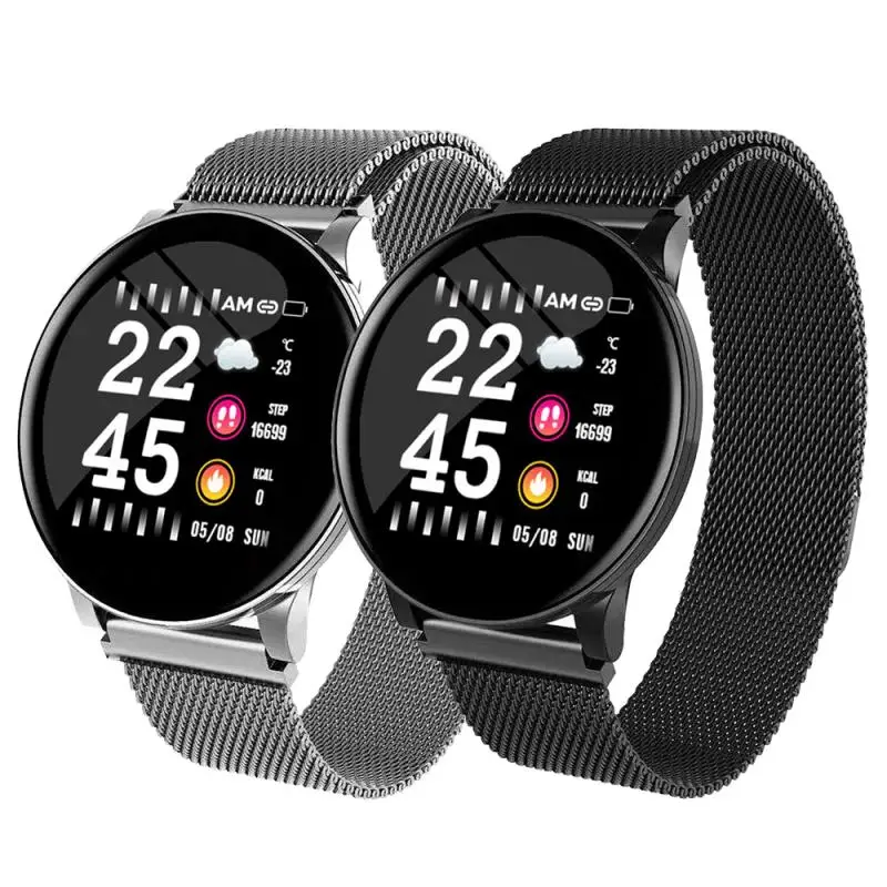 Спортивные Смарт часы Bluetooth для мужчин и женщин измерение артериального давления