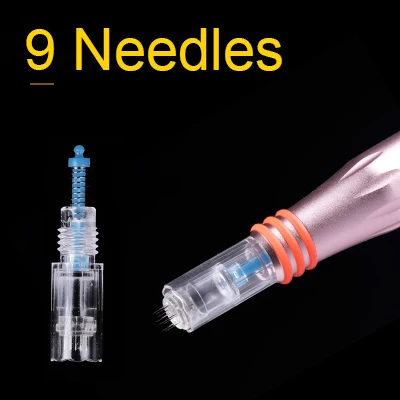 9 Needles 10 шт./лот Charme иглы татуировки картридж для премиум Charmant Перманентный макияж машина для бровей Губы 1RL 3RL 5RL 5F 7F - Габаритные размеры: 9 Needles