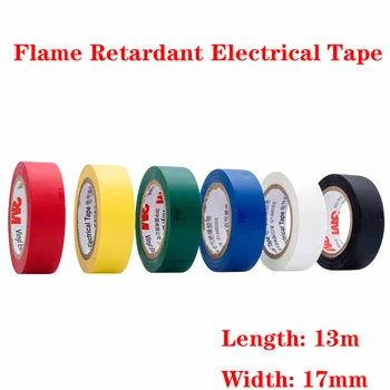 

13M Wire Flame Retardant Electrical Insulation Tape Electrical High Voltage PVC Tape Waterproof Self-adhesive Electrician Tape