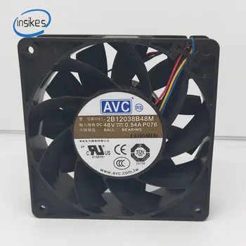 

Brand new original Cooling Fan 2B12038B48M 12cm 12038x120x120x38mm 48V 0.54A 4 line communication server cooling fan inverter