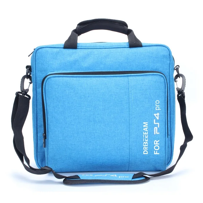 Для PS4/PS4 Pro Slim Game Sytem сумка оригинального размера для консоли playstation 4 защитная сумка через плечо Сумка холщовый чехол - Цвет: Blue-Pro